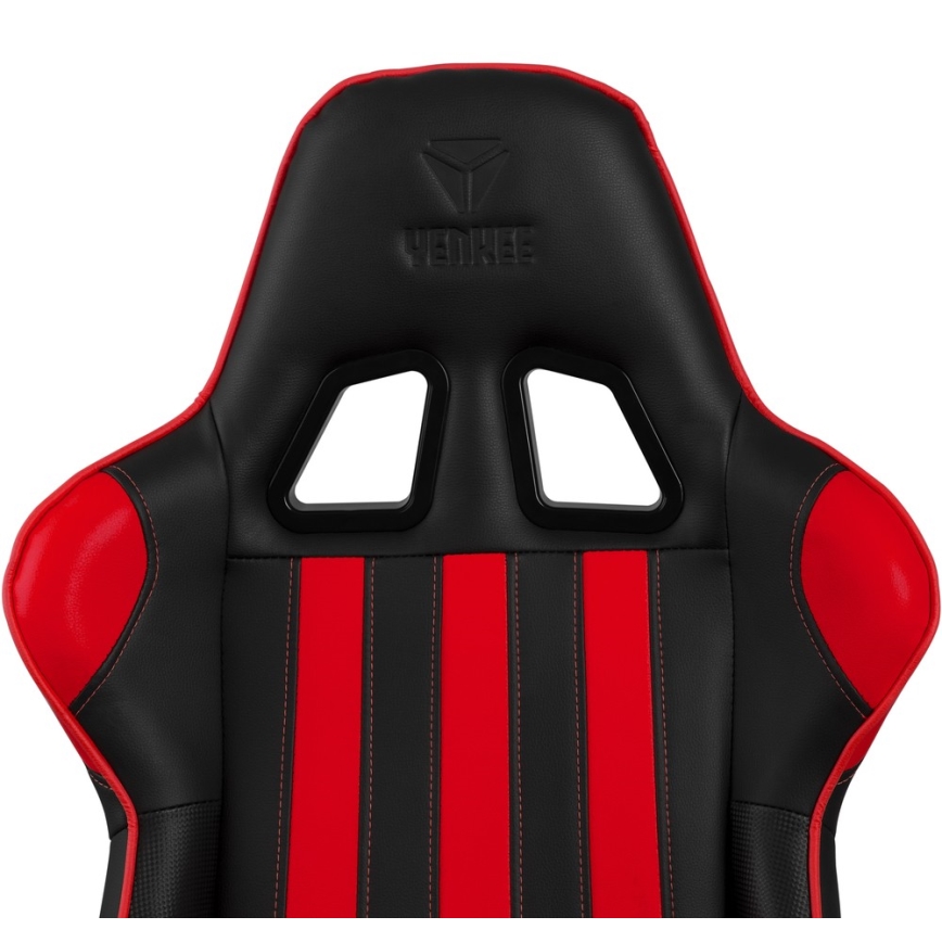 Yenkee - Cadeira de gaming preto/vermelho