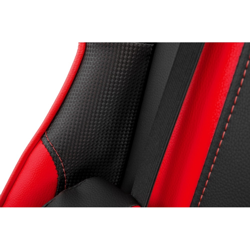 Yenkee - Cadeira de gaming preto/vermelho