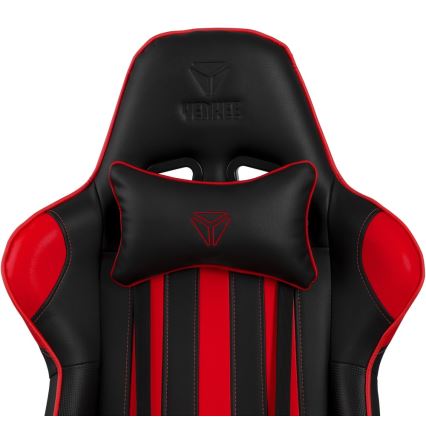 Yenkee - Cadeira de gaming preto/vermelho