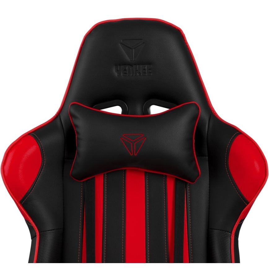 Yenkee - Cadeira de gaming preto/vermelho