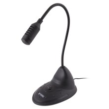 Yenkee - Microfone de mesa para PC 1,5V preto