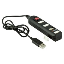 Yenkee - Separador USB 4xUSB 2.0 preto