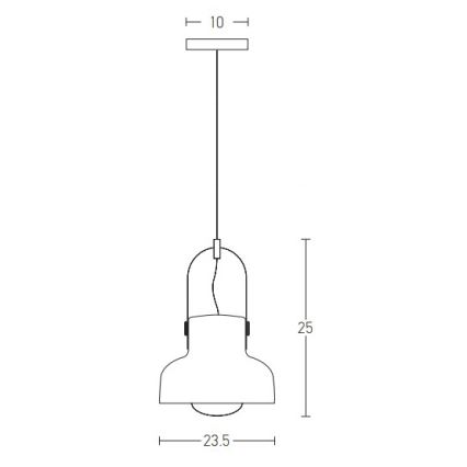 Zambelis 18191 - Candelabro suspenso 1xE27/40W/230V