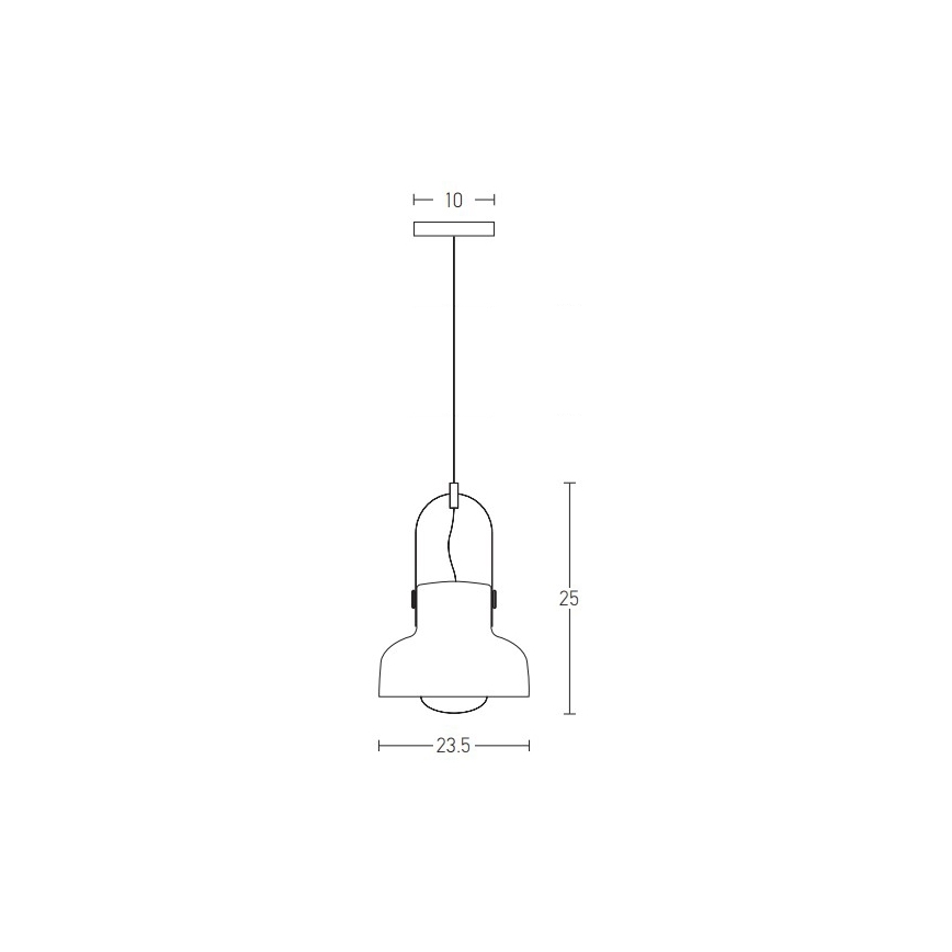 Zambelis 18191 - Candelabro suspenso 1xE27/40W/230V