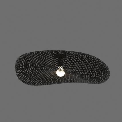 Zambelis 19109 - Candelabro integrado 1xE27/40W/230V bambu/preto