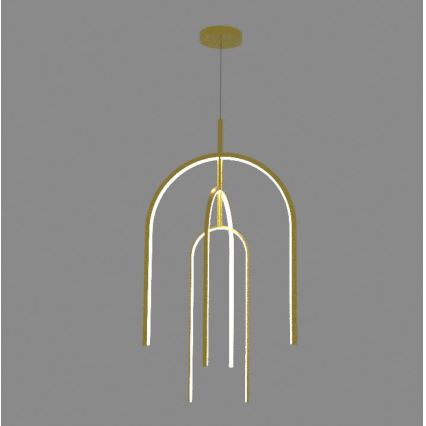 Zambelis 1931 - Candelabro suspenso LED com regulação LED/80W/230V dourada
