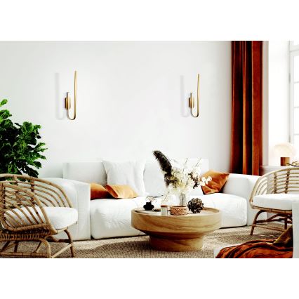 Zambelis 1935 - Iluminação de parede LED com regulação LED/18W/230V dourada