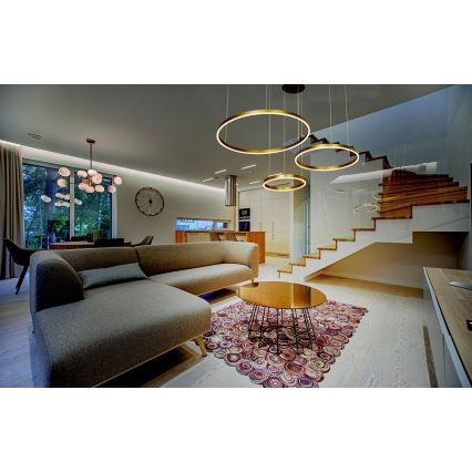 Zambelis 1956-D - Candelabro suspenso LED com regulação LED/136W/230V