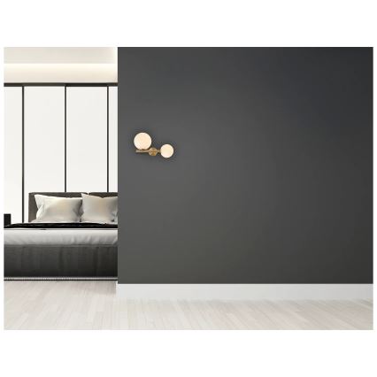 Zambelis 1995 - Luminária de parede 1xG9/7W + 1xE14/15W/230V dourada