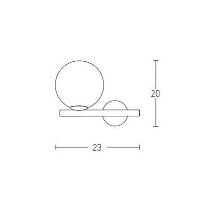 Zambelis 1996 - Iluminação de parede 1xE14/15W/230V dourada
