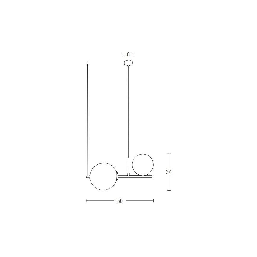 Zambelis 1997 - Candelabro suspenso 2xE27/15W/230V dourada
