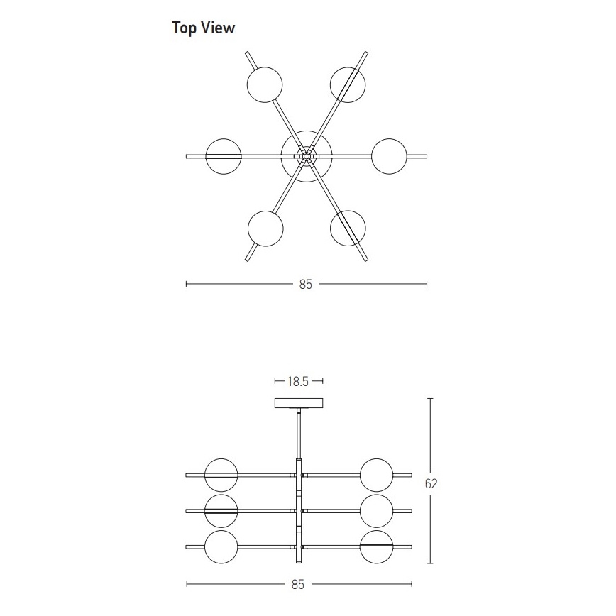 Zambelis 2002 - Candelabro suspenso LED LED/45W/230V