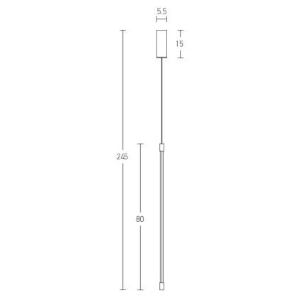 Zambelis 20122 - Candelabro suspenso LED LED/12W/230V dourada