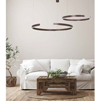 Zambelis 2013 - Candelabro suspenso LED com regulação LED/40W/230V castanho