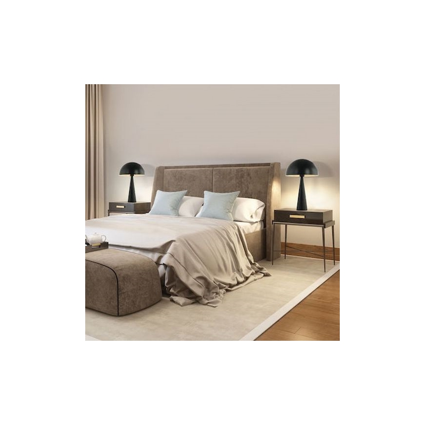 Zambelis 20210 - Candeeiro de mesa 1xE27/25W/230V preto