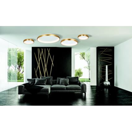Zambelis 2050 - Luminária de teto LED dimmerizável LED/50W/230V diâmetro 60 cm dourada
