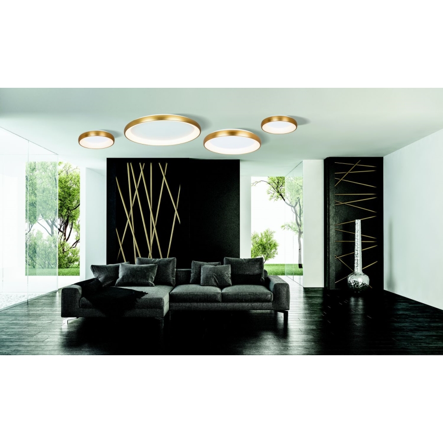 Zambelis 2050 - Luminária de teto LED dimmerizável LED/50W/230V diâmetro 60 cm dourada