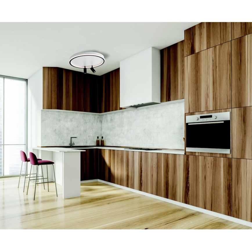 Zambelis 22014 - Iluminação de teto LED com regulação LED/71W/230V preto