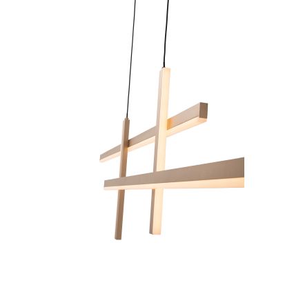 Zambelis 22022 - Candelabro suspenso LED com regulação LED/41W/230V dourada