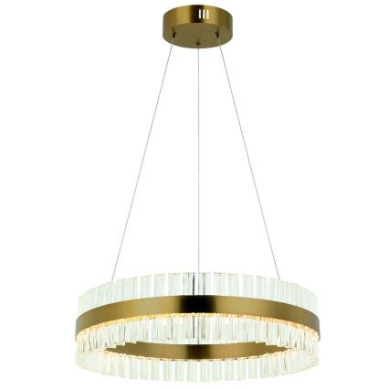 Zambelis 22039 - Candelabro suspenso LED com regulação LED/56W/230V dourada
