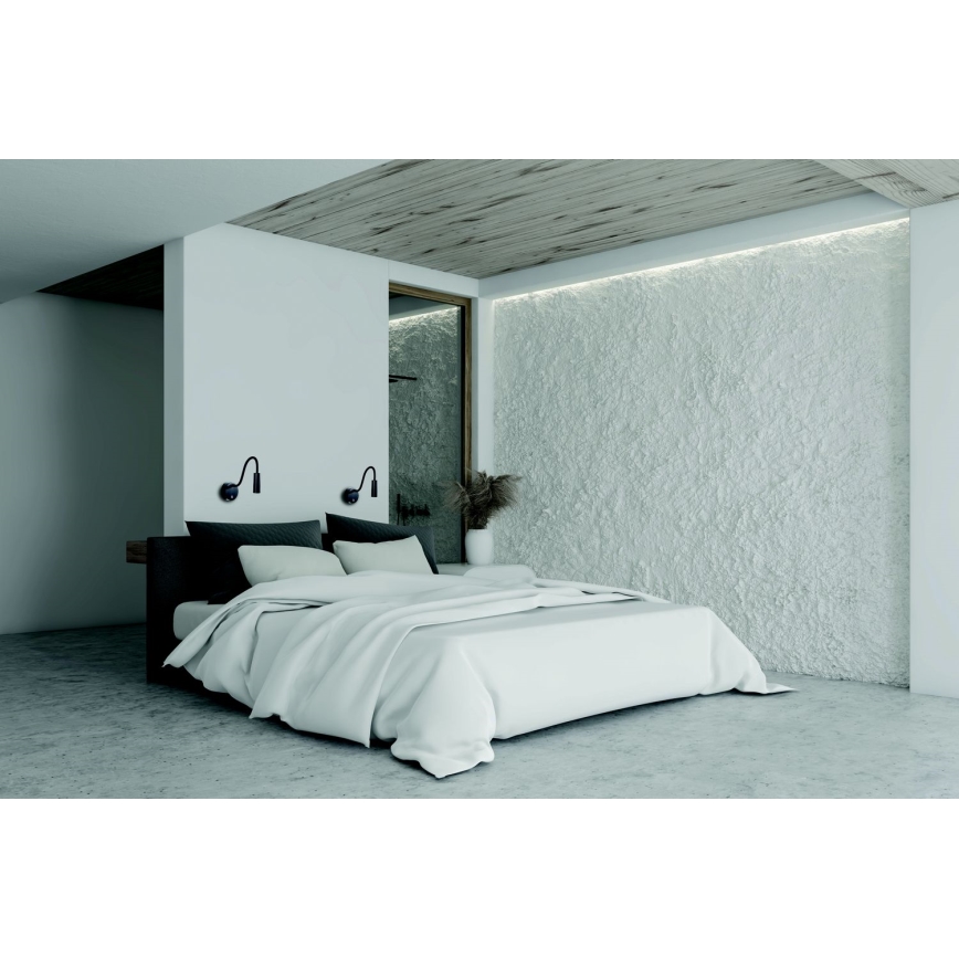 Zambelis 22049 - Lâmpada Flexível LED LED/3W/230V CRI90 preta