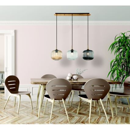 Zambelis 22074 - Candelabro suspenso 3xE27/40W/230V