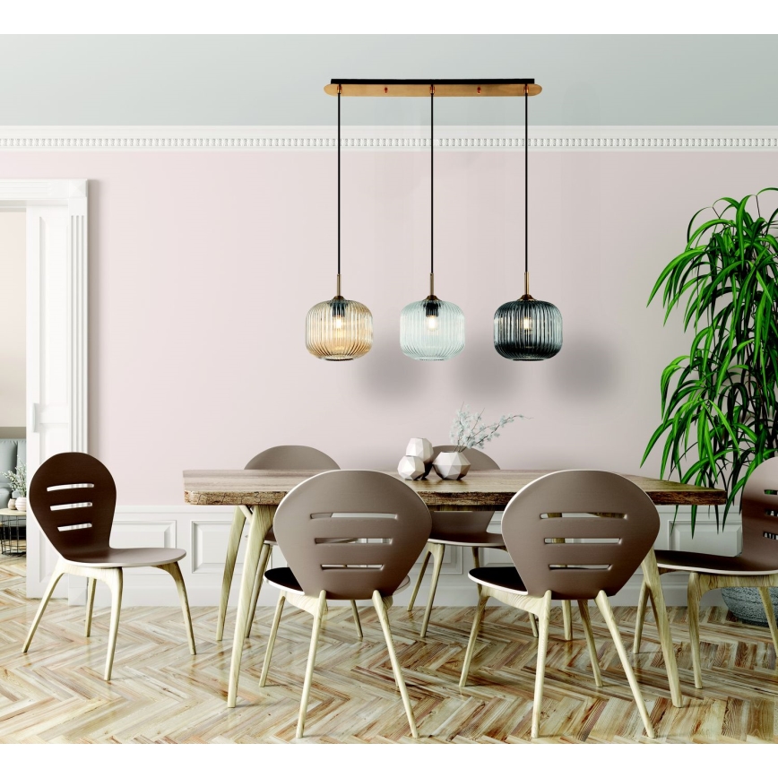 Zambelis 22074 - Candelabro suspenso 3xE27/40W/230V