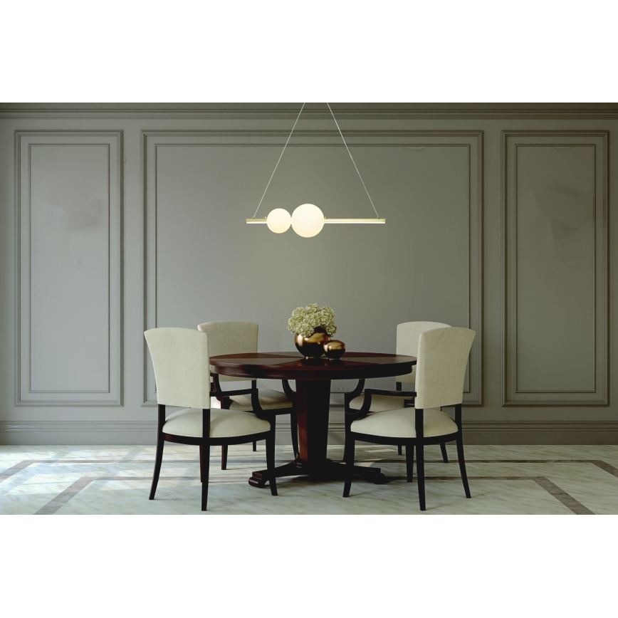 Zambelis 22108 - Lustre LED dimmerizável em cabo LED/11W/230V dourado