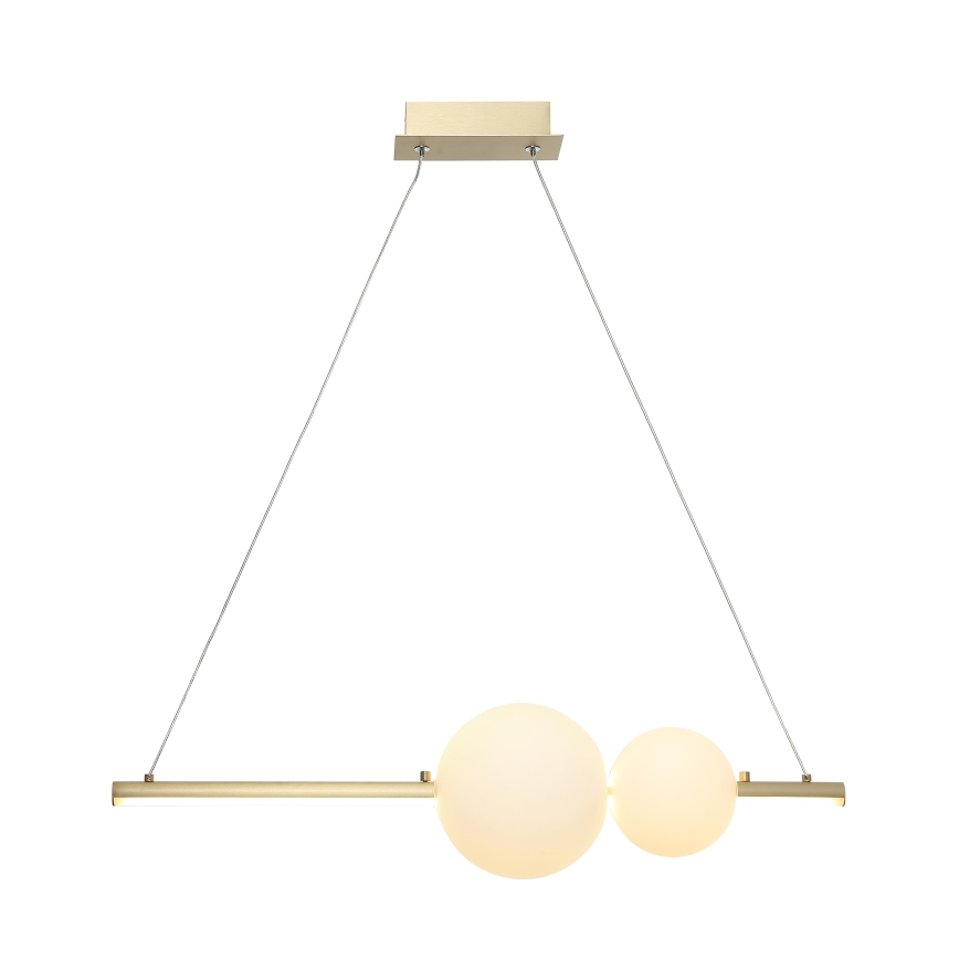 Zambelis 22108 - Lustre LED dimmerizável em cabo LED/11W/230V dourado