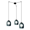 Zambelis 22145 - Candeeiro suspenso 3xG9/5W/230V aranha preto