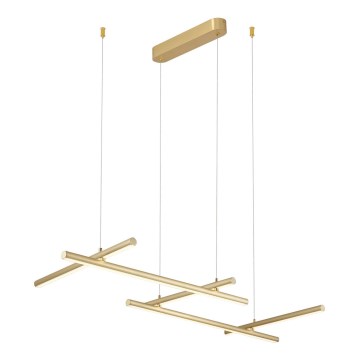 Zambelis 22242 - Candelabro suspenso LED com regulação LED/50W/230V dourada