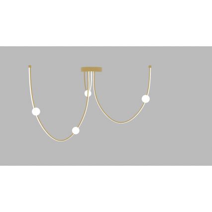 Zambelis 22248 - Candelabro suspenso LED com regulação LED/42W/230V dourada