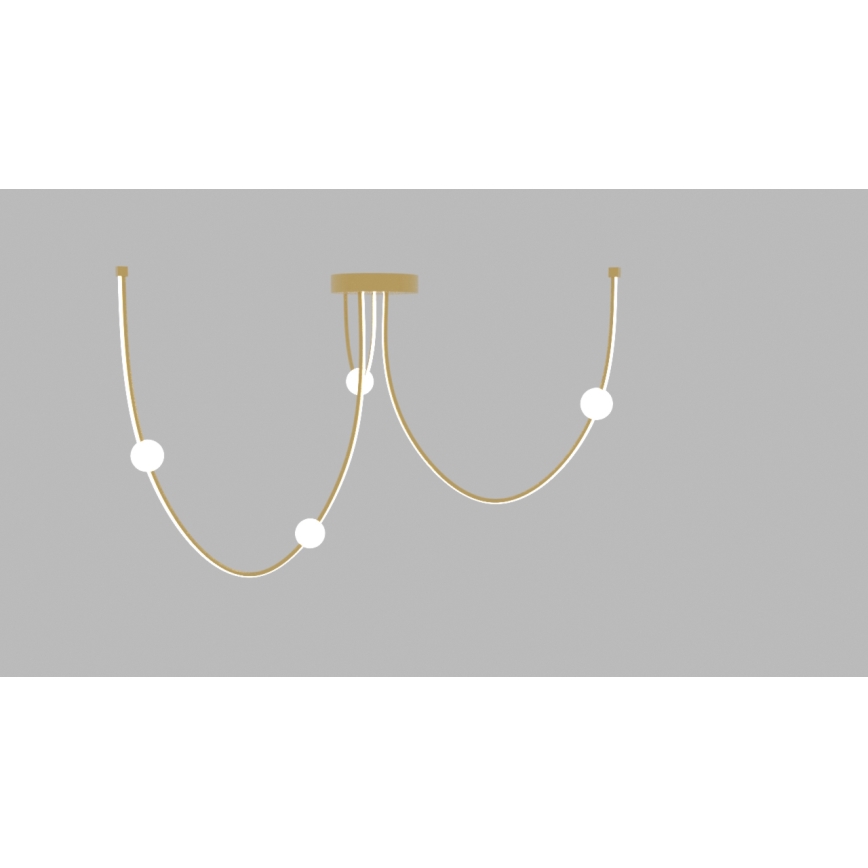 Zambelis 22248 - Candelabro suspenso LED com regulação LED/42W/230V dourada