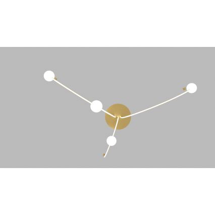 Zambelis 22248 - Candelabro suspenso LED com regulação LED/42W/230V dourada