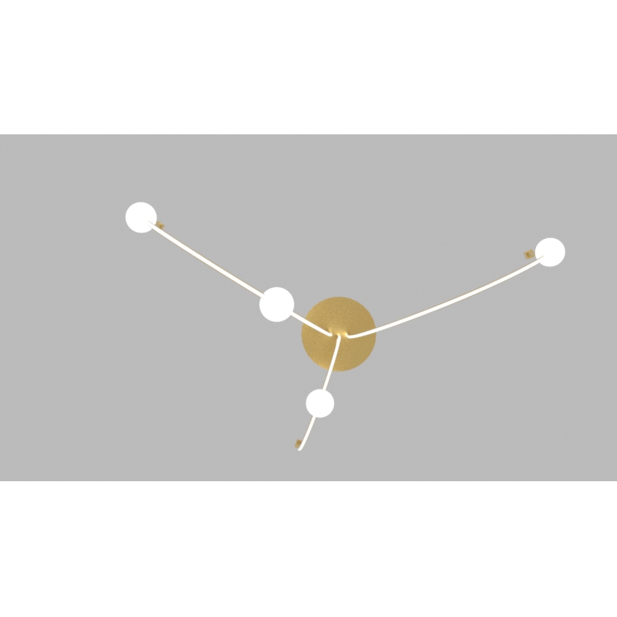 Zambelis 22248 - Candelabro suspenso LED com regulação LED/42W/230V dourada