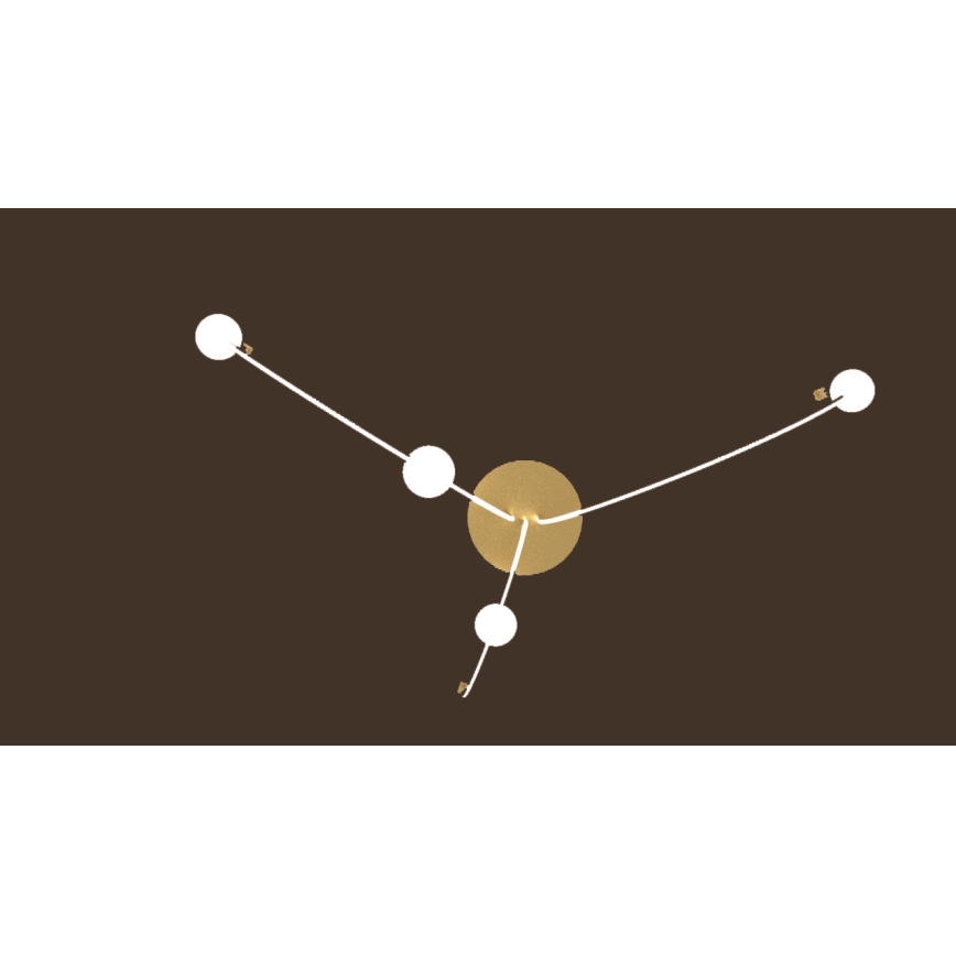 Zambelis 22248 - Candelabro suspenso LED com regulação LED/42W/230V dourada