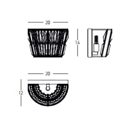 Zambelis 23050 - Iluminação de parede de cristal 1xG9/5W/230V latão