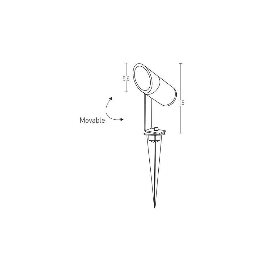 Zambelis E152 - Candeeiro exterior LED LED/7W/230V IP65 antracite