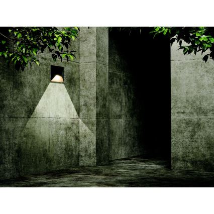 Zambelis E243 - Iluminação de parede exterior LED LED/7W/230V IP44 antracite