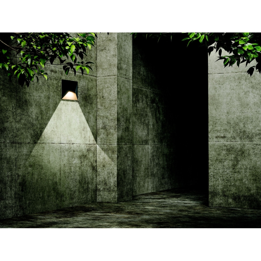 Zambelis E243 - Iluminação de parede exterior LED LED/7W/230V IP44 antracite