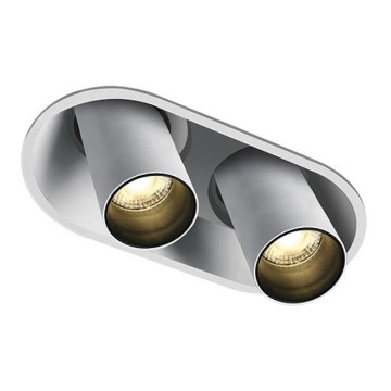 Zambelis Z11207-W - Foco LED embutido 2xLED/7W/230V CRI90 branco