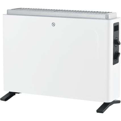 ZEVENTI - Aquecedor/convector elétrico 800/1200/2000W/230V branco