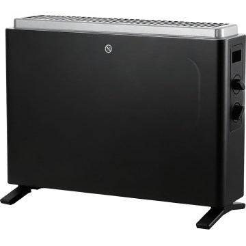ZEVENTI - Aquecedor elétrico/convector 2000W/230V preto