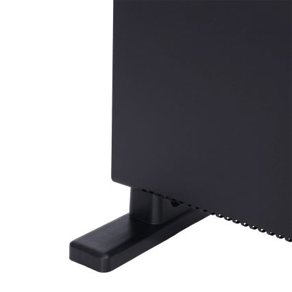 ZEVENTI - Aquecedor/convector elétrico com ecrã LCD 1250/2000W/230V preto + controlo remoto