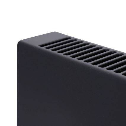 ZEVENTI - Aquecedor/convector elétrico com ecrã LCD 1250/2000W/230V preto + controlo remoto