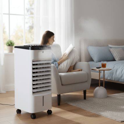 ZEVENTI - Arrefecedor de ar ARCTIC 60W/230V preto/branco + controlo remoto
