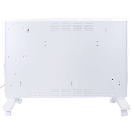 ZEVENTI - Aquecedor elétrico/convector de parede inteligente com ecrã LCD 1000/2000W/230V Wi-Fi branco