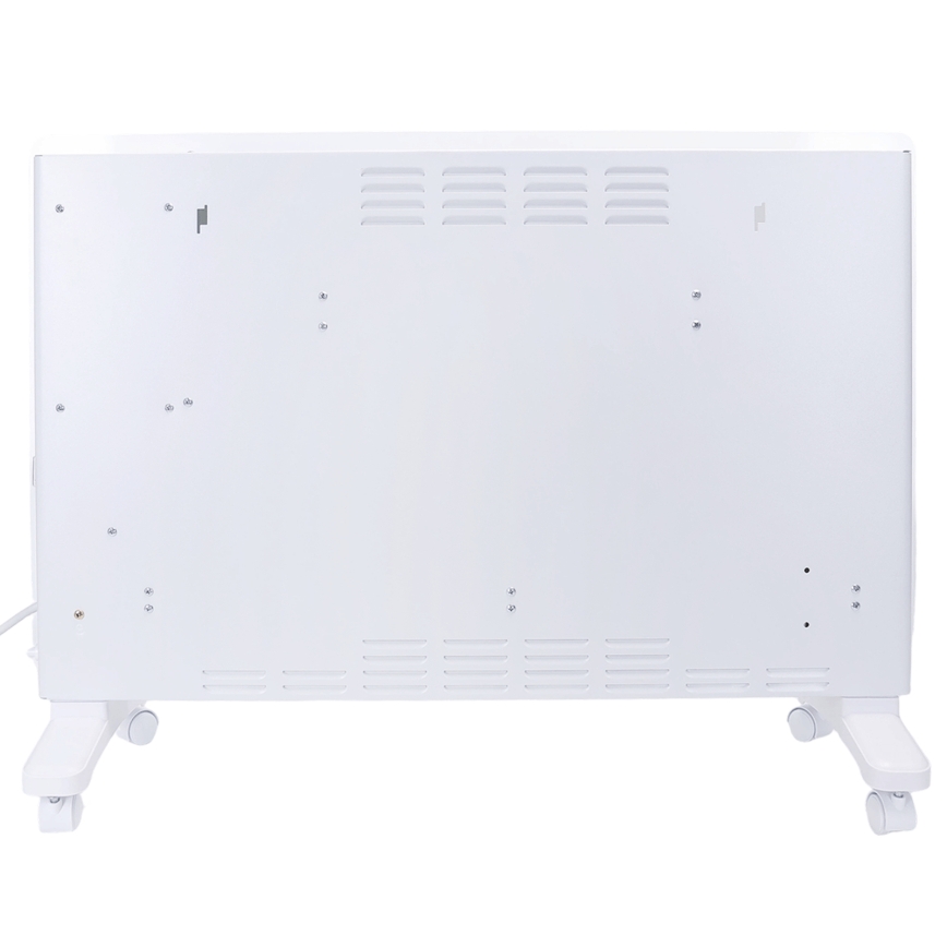 ZEVENTI - Aquecedor elétrico/convector de parede inteligente com ecrã LCD 1000/2000W/230V Wi-Fi branco
