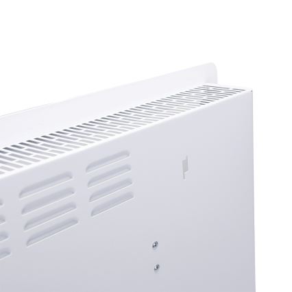 ZEVENTI - Aquecedor elétrico/convector de parede inteligente com ecrã LCD 1000/2000W/230V Wi-Fi branco