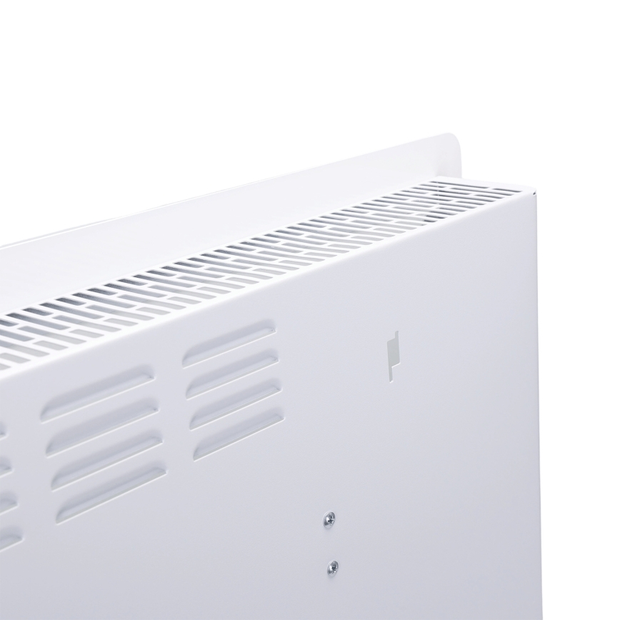 ZEVENTI - Aquecedor elétrico/convector de parede inteligente com ecrã LCD 1000/2000W/230V Wi-Fi branco